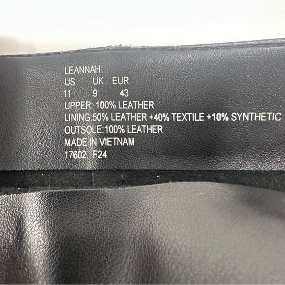 Lauren Ralph Lauren Leannah Black Nappa Leather Boots - Picture 12 of 12